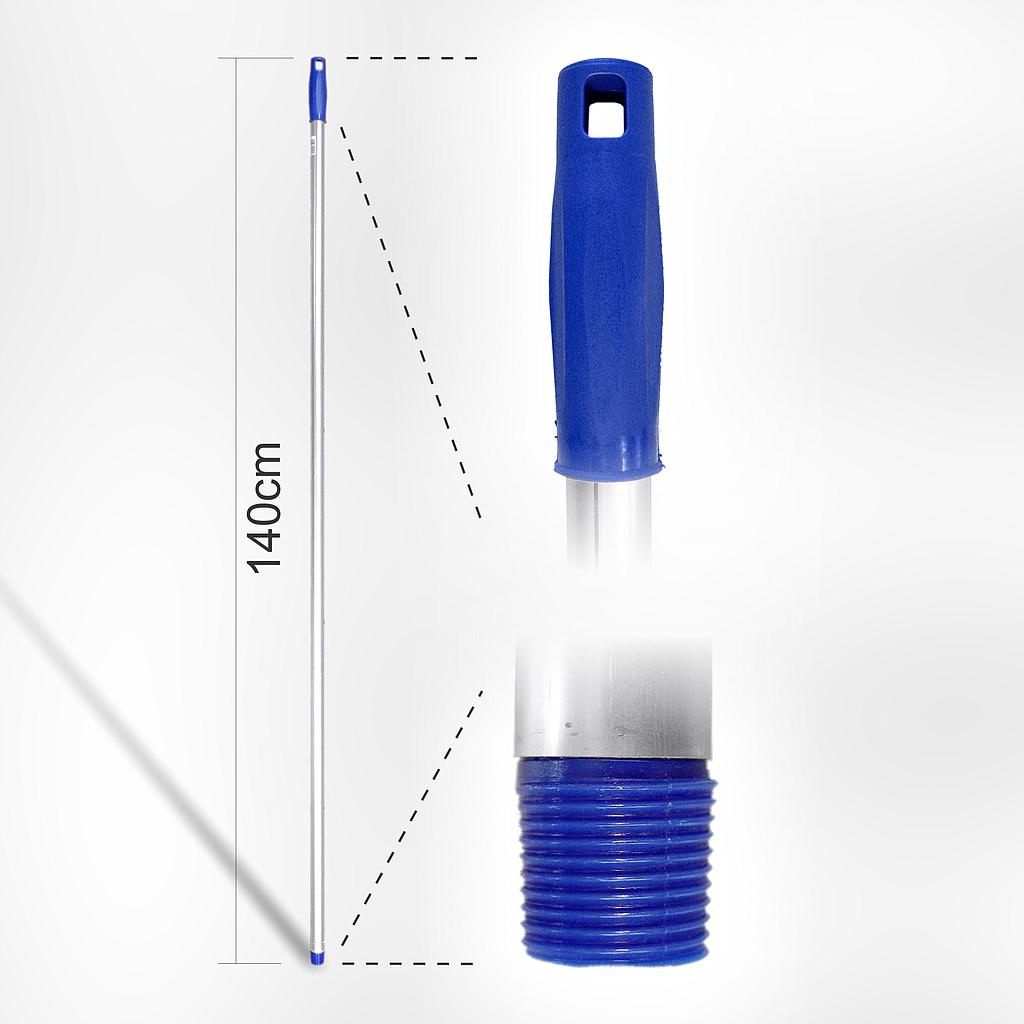 HYGIËN.ALUM.BORSTELSTEEL 1M40  + FRANSE TAPDRAAD