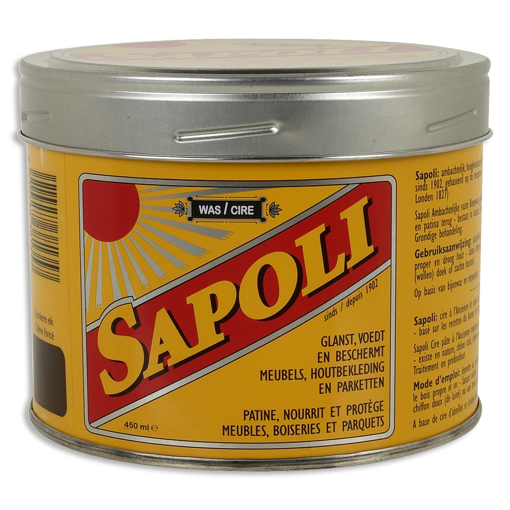 SAPOLI VASTE BOENWAS KLEURLOOS 450ML