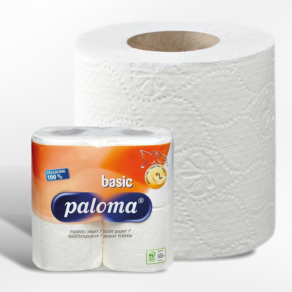 PALOMA TOILETPAPIER 2LG 150V 4RL WIT